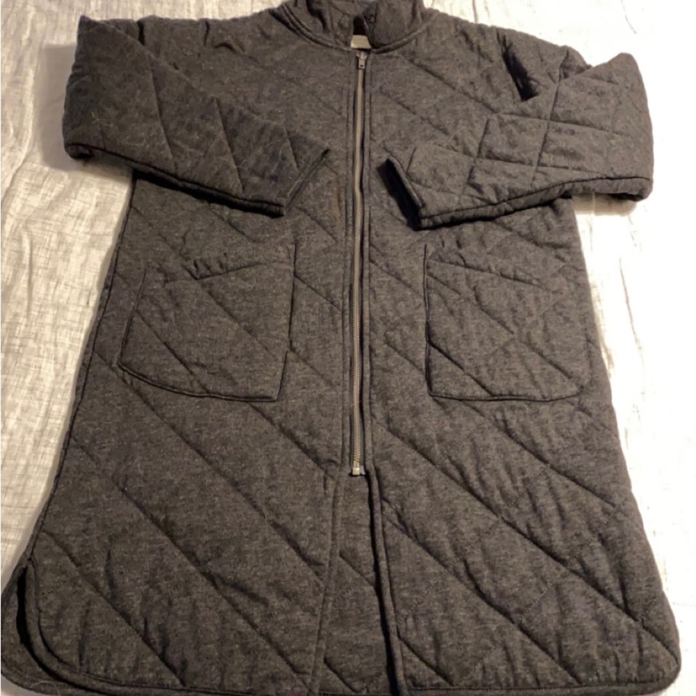 Z Supply Catharina Quilted Zip Jacket- Onyx